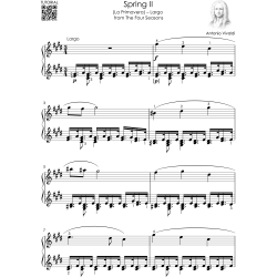 Vivaldi – The Four Seasons for Piano: Complete Piano Sheet Music – All 12 Movements from Spring, Summer, Autumn and Winter