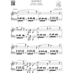 Vivaldi – The Four Seasons for Piano: Complete Piano Sheet Music – All 12 Movements from Spring, Summer, Autumn and Winter