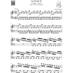 Vivaldi – The Four Seasons for Piano: Complete Piano Sheet Music – All 12 Movements from Spring, Summer, Autumn and Winter