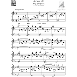 Vivaldi – The Four Seasons for Piano: Complete Piano Sheet Music – All 12 Movements from Spring, Summer, Autumn and Winter