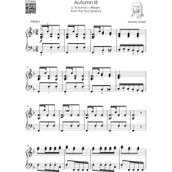 Vivaldi – The Four Seasons for Piano: Complete Piano Sheet Music – All 12 Movements from Spring, Summer, Autumn and Winter