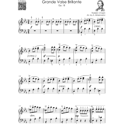 Chopin Easy Piano Sheet Music: 14 Famous Romantic Pieces for Early Intermediate Players