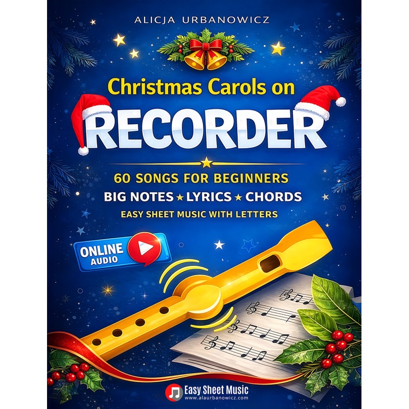 Christmas Carols on Recorder I 60 Songs for Beginners