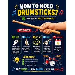 Drums for Kids - Basic Rhythms for the Youngest Children: Learning to Play without Notes