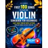 First 100 Songs to Play on Violin I Songbook for Beginners I Color-Coded Notes