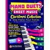 Piano Duets Sheet Music - Christmas Collection: 20 Easy Songs for Beginners and Early Intermediate Players, One Piano Four Hands