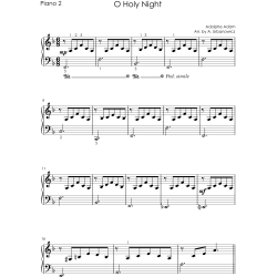 Piano Duets Sheet Music - Christmas Collection: 20 Easy Songs for Beginners and Early Intermediate Players, One Piano Four Hands