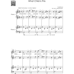 Piano Duets Sheet Music - Christmas Collection: 20 Easy Songs for Beginners and Early Intermediate Players, One Piano Four Hands