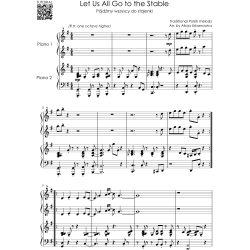 Polish Christmas Carols in Jazz Style - Piano Duet Sheet Music