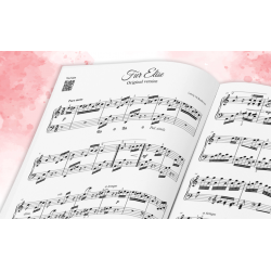 Fur Elise Beethoven Sheet Music for Piano Simplified Full Version and Original