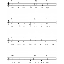 Christmas Piano Book Sheet Music with Letters for Absolute Beginners
