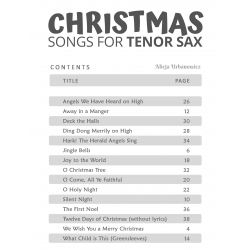 Christmas Songs for Tenor SAX